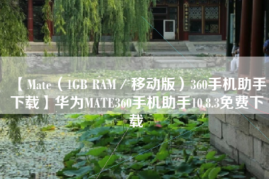 【Mate(1GB RAM/移动版)360手机助手下载】华为MATE360手机助手10.8.3免费下载